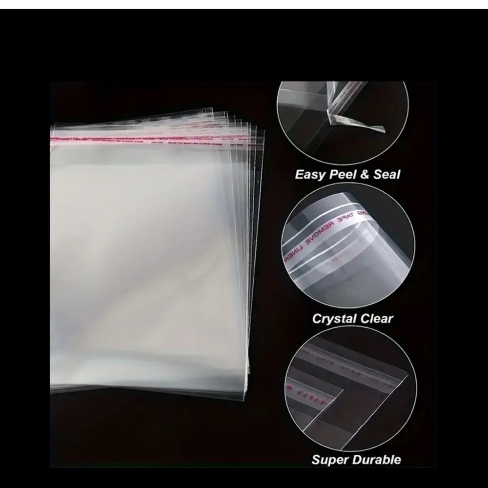 20 Self Adhesive Cellophane Bags